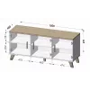 Aparador Cama LOTTA 150 3D roble wotan + negro mate