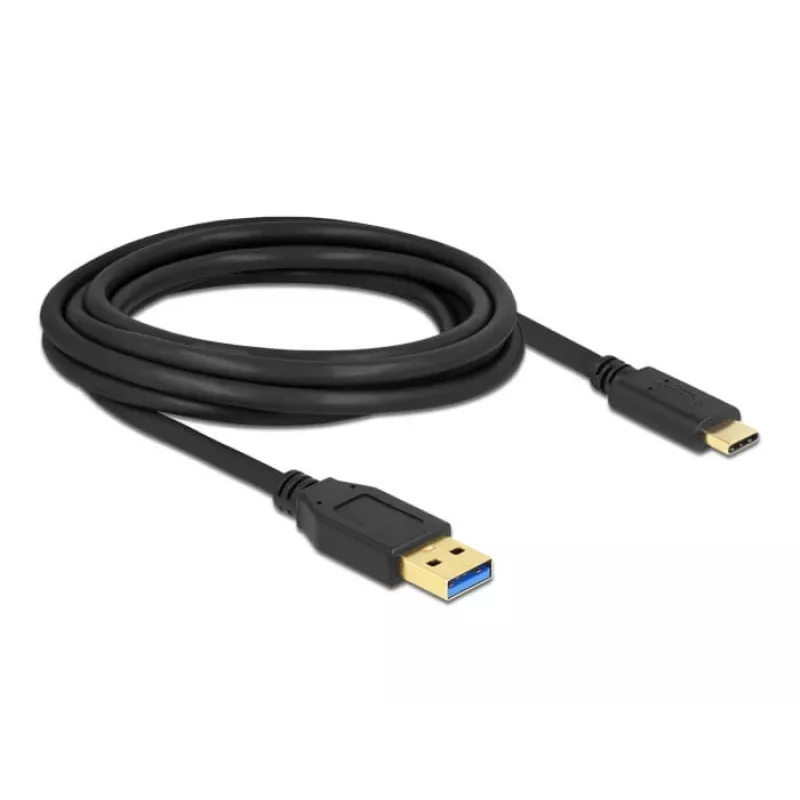 Cable USB DeLOCK SuperSpeed USB 3.2 Gen 2 Type-A a Type-C 3 m