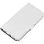 Nevox ORDO - funda tipo flip para móvil - piel sintética PU - gris, blanco - para Samsung Galaxy S6 edge