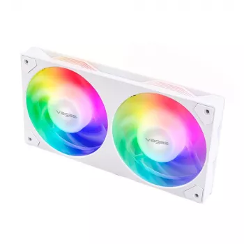 Ventilador Akasa VEGAS A24 12 cm blanco rodamiento de bolas