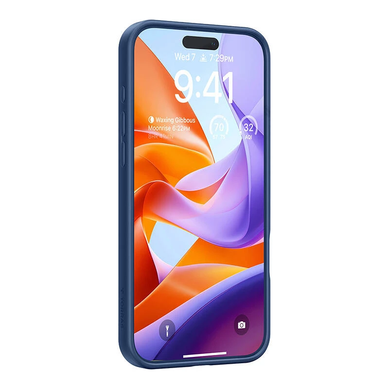 Funda protectora Torras Ostand Pro para iPhone 16 Pro, azul, diseño delgado