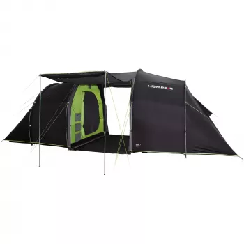 High Peak Tauris 6 tienda de campaña tipo túnel negra