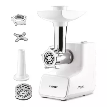 Picadora de carne Zelmer ZMM3511B, 1500 W, blanco