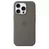 Apple iPhone 16 Pro Funda de silicona con MagSafe - Gris piedra