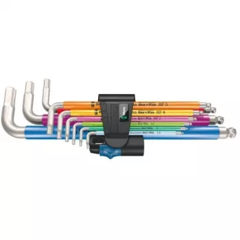 Juego de llaves hexagonales métricas HEX-PLUS, 9 piezas