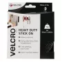 VELCRO Cinta de velcro extra fuerte autoadhesiva, gancho y bucle 50mm x 2,5m negro
