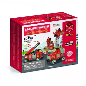 MAGFORMERS set de emergencia — juego de construcción magnético de vehículos de emergencia y escenas