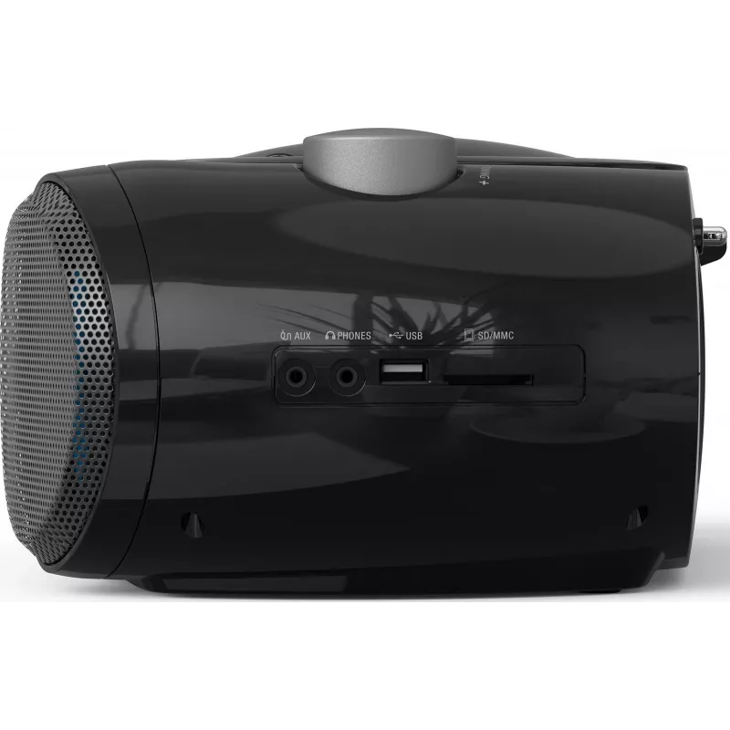 Altavoz Bluetooth portátil SENCOR SPT4710B — 20 W de potencia total, Bluetooth 5.3, CD/USB/FM, funcionamiento con batería o red