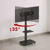 Soporte de TV ergo office ER-304 B, capacidad máx. 50 kg, VESA 600x400