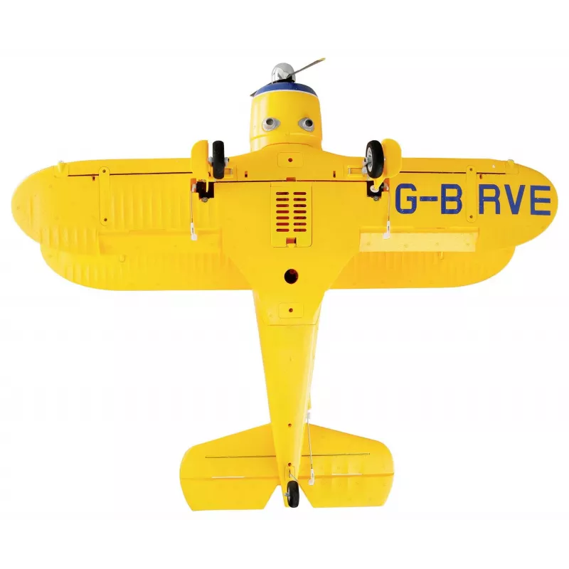 Avión RC Amewi AMXFlight Beech D17s 3D/6G RTF — amarillo, modelo listo para volar