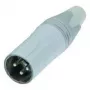 Conector XLR NEUTRIK macho, recto número de polos: 3 blanco NC3MXX-WT 1 ud. (NC3MXX-WT)