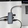 Hub USB-C Tellur TLL321061 con PD 3.0 100W, salida HDMI y 3× conectores USB 3.0
