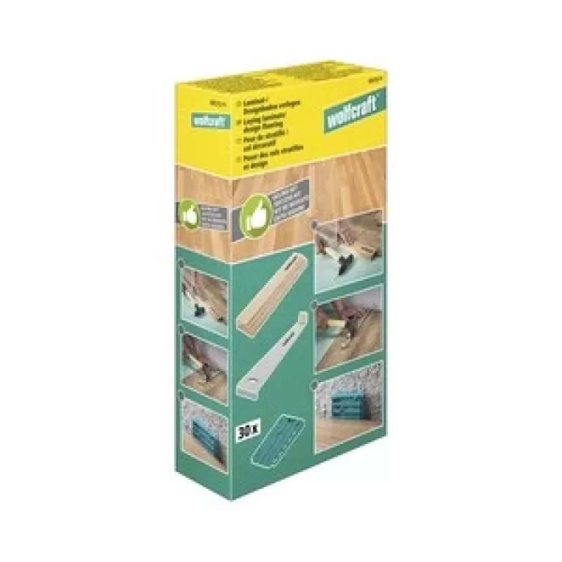 Wolfcraft 6975000 juego de herramientas de instalador de suelos para colocar paneles laminados