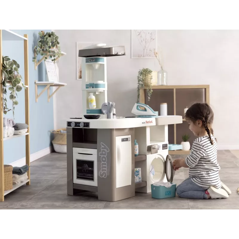 Smoby 311050 cocina de juguete con zona de lavado y accesorios