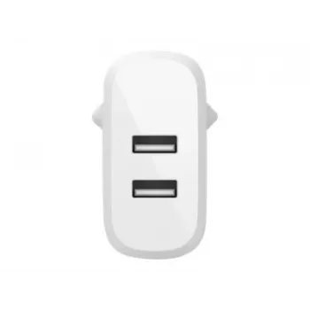 Belkin BOOST CHARGE - Fuente de alimentación - 24 vatios - QC 3.0 - 2 puertos de salida (USB) - blanco (WCB002VFWH)