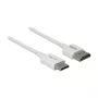 Cable HDMI DeLOCK 85142 1 m HDMI Type-A Type-C blanco