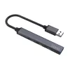 Savio AK-70 hub USB-A, 4 en 1: 3 x USB-A 2.0 + 1 x USB-A 3.1 Gen 1, 5 Gbps