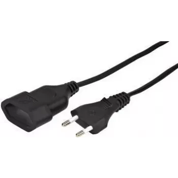 Cable alargador de corriente e+p SVE 4 3m 1 salida AC negro