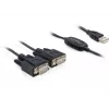 Cable serie DeLOCK 2x RS232/USB 2.0 negro 61886