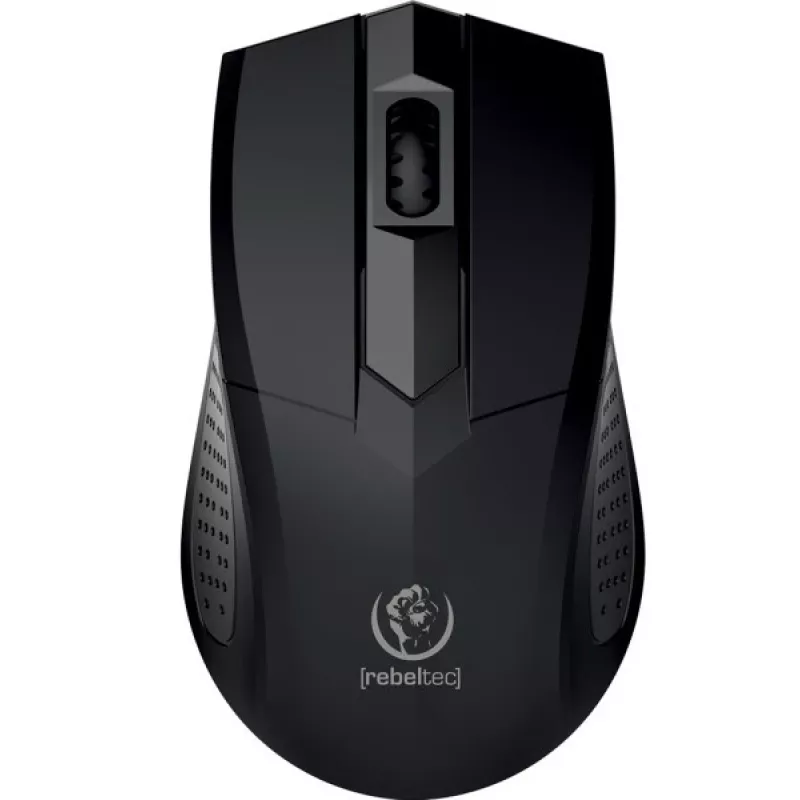 Ratón óptico USB Focus, 1200DPI 3 botones y rueda de desplazamiento, sensibilidad 125Hz, cable 1,8m, peso 66g