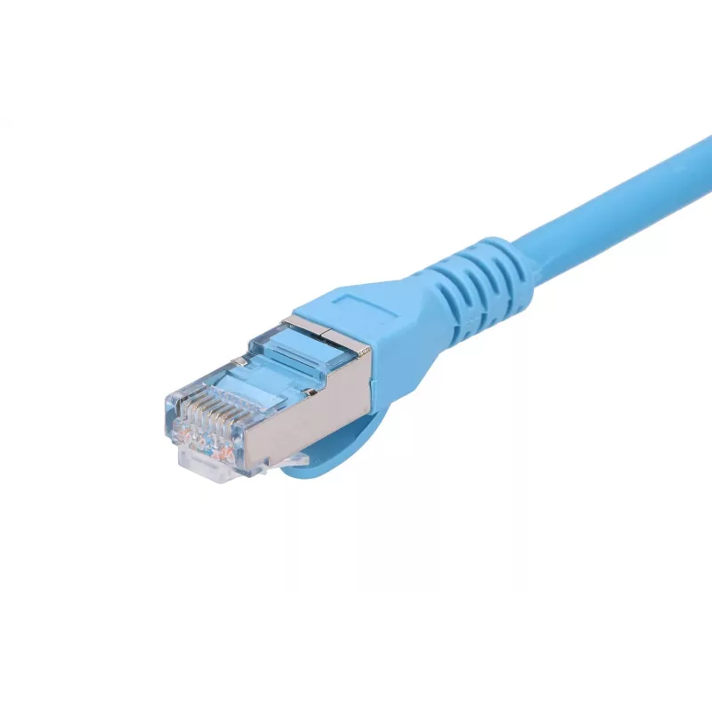 Cable de red Extralink LAN cable de parcheo Cat.6A RJ-45 Cat6a 0,5 m azul