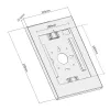 Soporte de pared Maclean para tablets con cerradura MC-474W
