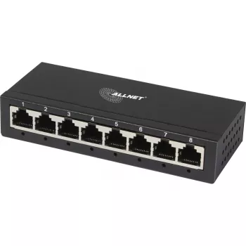 Switch ALLNET no gestionado Layer2 8 puertos • 8x 1GbE • Sin ventilador • ALL-SG8008 (ALL-SG8008)
