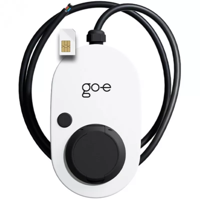 Cargador Gemini 2.0, 11 kW (16A 3 fases), Wallbox Blanco/Negro, sin cable, 4G/LTE