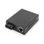 Digitus Convertidor de medios Gigabit PoE, RJ45 / SC, SM, PSE