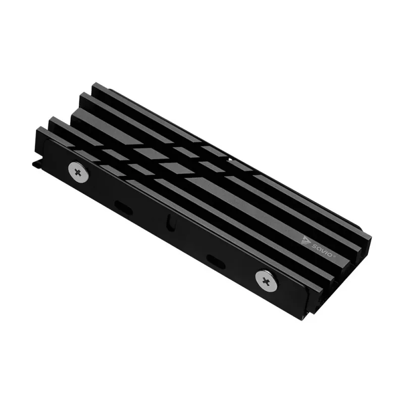 SAVIO AK-60 disipador para unidades M.2 NVMe 2280, negro
