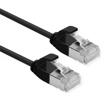 ROLINE GREEN cable de red U/FTP Cat.6A (clase EA), LSOH, fino, negro, 1,5 m (21.44.3354)