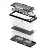 Akko Monsgeek M1 V5 ISO Barebone-Kit - blanco luz de luna