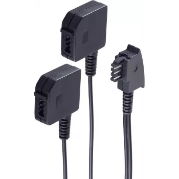 Cable telefónico ShiverPeaks BS71000 0,2 m negro