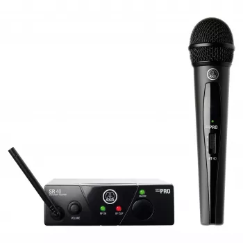 Set de micrófonos inalámbricos AKG WMS40 ISM 3 frecuencia UHF, opciones de lavalier/mano portátiles