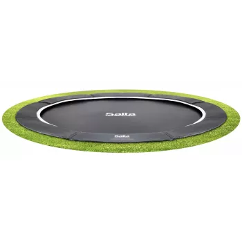 Trampolín redondo sobre suelo Salta 5065A – Exterior, 72 muelles, 4 patas, carga máx. 120 kg, para personas a partir de 5 años