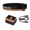 Caja regalo linterna frontal Duracell DH850R negra, naranja