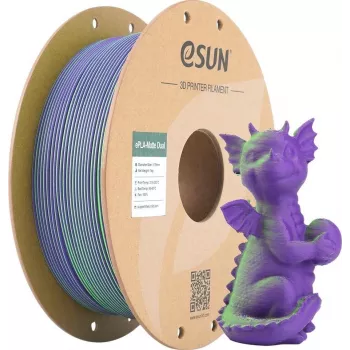 PLA MATTE DUAL 1,75mm verde lila 1kg ESUN 3D-FILAMENT (PLA-MTD175B-GZ1P1)