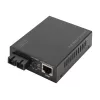 Digitus Convertidor de medios Gigabit PoE, RJ45 / SC, SM, PSE