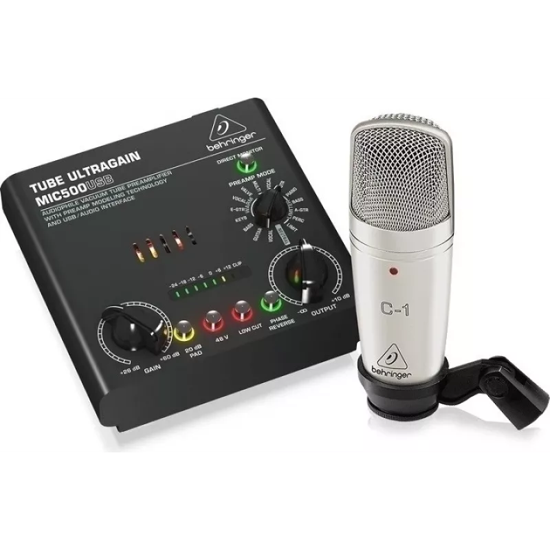 Micrófono Behringer Voice Studio - Kit de grabación y podcasting