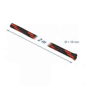 Funda protectora de cable DeLOCK 20743 negro rojo
