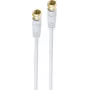 Cable coaxial ShiverPeaks BS80094-G-128CP 3.75 m F blanco