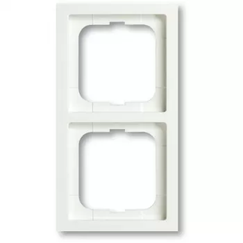 Placa embellecedora para interruptor de pared Busch-Jaeger 1722-884K blanco termoplástico 80×151 mm sin tornillos