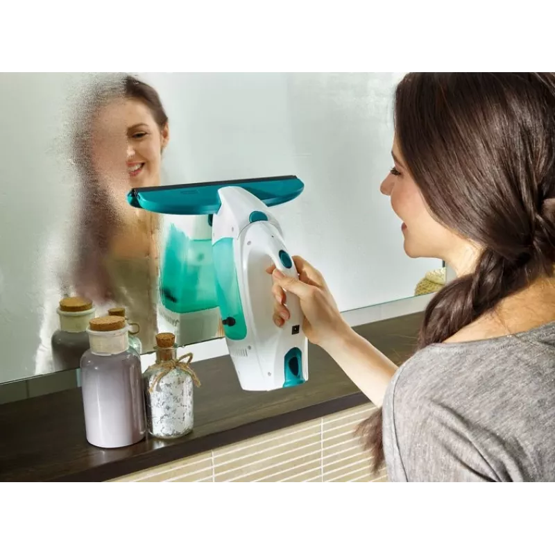 Limpiacristales con aspirador Leifheit Window Vacuum Glass Cleaner Dry&Clean con mango y cepillo 51003