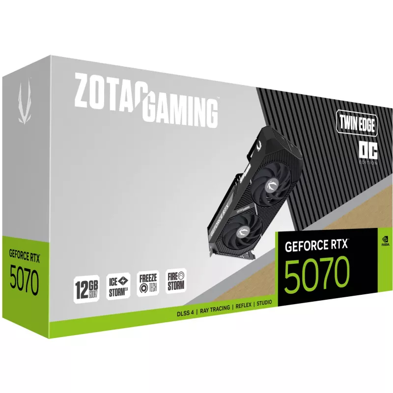 Tarjeta gráfica ZOTAC GAMING GeForce RTX 5070 Twin Edge OC 12GB GDDR7