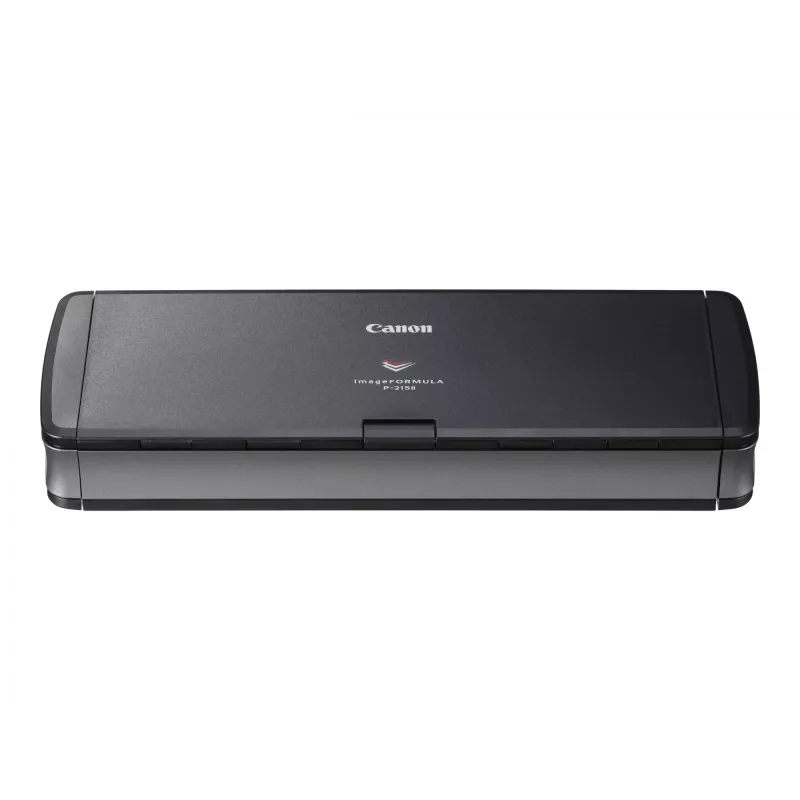 Canon imageFORMULA P-215II escáner de documentos dúplex portátil, 216 x 1000 mm, 600 x 600 DPI, 24 bits, escáner de hojas sueltas, Negro, Gris, CMOS CIS