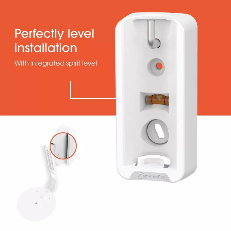 Soporte de pared Vogels | Soporte de pared para altavoz para Sonos Era 100 | Inclinable, orientable | Capacidad de carga máxima 7 kg | Blanco