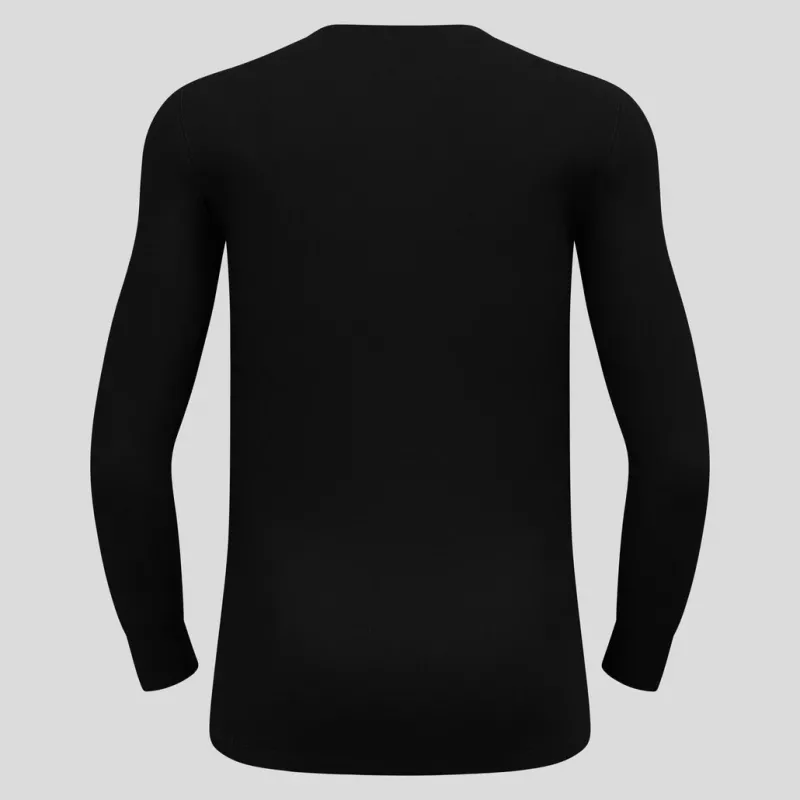 Odlo BL TOP Cuello redondo manga larga ACTIVE WARM ECO Camiseta de hombre, talla M, negra