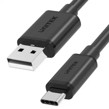 UNITEK CABLE USB USB-A — USB-C 25CM, Y-C480BK