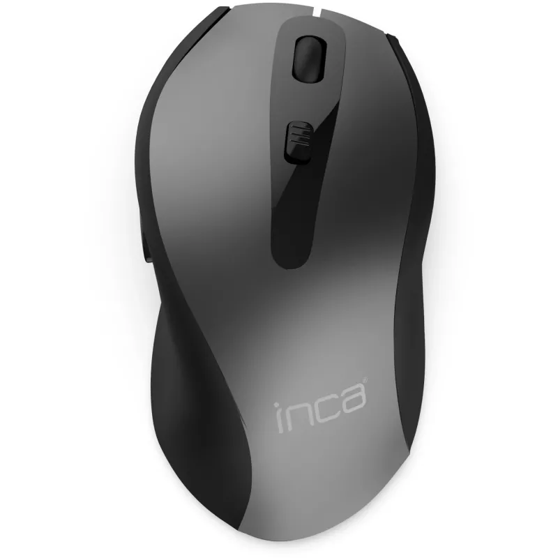 Cian Technology GmbH INCA ratón IWM-505 inalámbrico ergonómico 1600 DPI láser negro retail - ratón - 1.600 dpi
