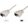 Digitus ASSMANN - Cable de prolongación serie - DB-9 (H) a DB-9 (M) - 5 m - moldeado, tornillos de apriete - beige (AK-610203-050-E)